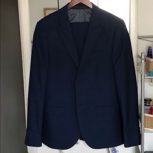 Topman navy suit